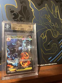 Pokemon TCG Charizard ex SV03 Obsidian Flames 125/197 EX Holo Beckett 10 2025 - Image 2