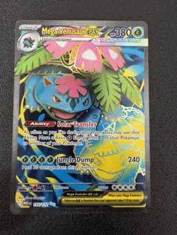 Pokemon TCG Mega Venusaur EX Full Art 155/132 Mega Evolutions NM - Image 1
