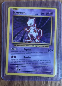 Pokemon TCG Mewtwo Star 103/110 Holon Phantoms Ultra Rare Holo Basic 80 HP - Image 1