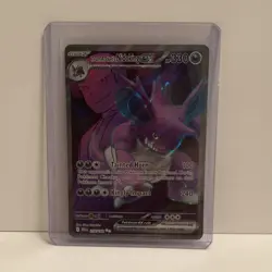 Pokemon TCG Team Rocket's Nidoking EX Ultra Rare 216/182 Destined Rivals English - Image 1
