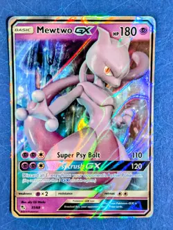 Pokemon TCG Mewtwo GX 31/68, Hidden Fates Near Mint - Image 1