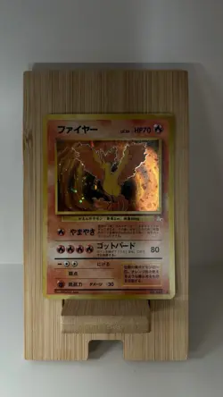 Pokemon TCG Moltres Japanese Mystery of the Fossil Holo Rare LP - Image 1
