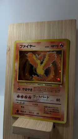 Pokemon TCG Moltres Japanese Mystery of the Fossil Holo Rare LP - Image 4