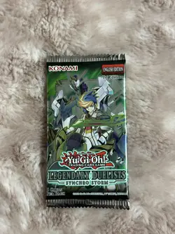 YuGiOh! Legendary Duelists: Synchro Storm Factory Sealed Booster Pack - Image 1