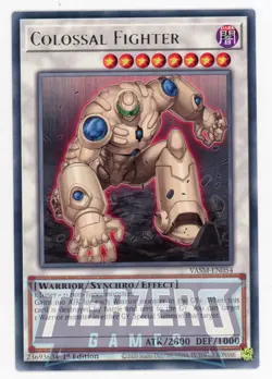 Yugioh VASM-EN054 Colossal Fighter Rare 1st Edition NM/LP - Image 1