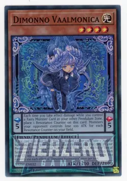 Yugioh VASM-EN032 Dimonno Vaalmonica Super Rare 1st Edition NM/LP - Image 1