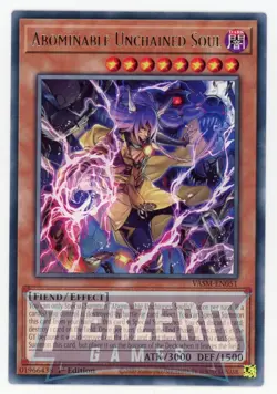 Yugioh VASM-EN051 Abominable Unchained Soul Rare 1st Edition NM/LP - Image 1