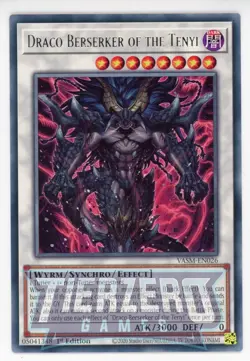 Yugioh VASM-EN026 Draco Berserker of the Tenyi Rare 1st Edition NM/LP - Image 1