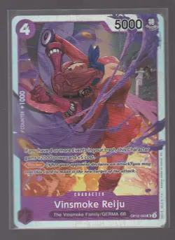 VINSMOKE REIJU OP12-063 SUPER RARE LEGACY OF THE MASTER ONE PIECE FOIL NEAR MINT - Image 1