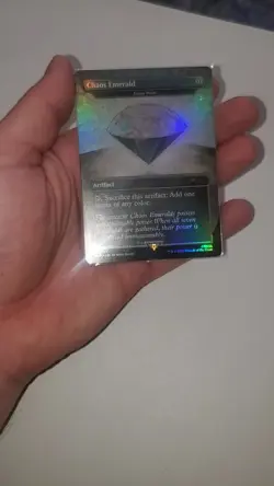 MTG Secret Lair White Chaos Emerald Foil Lotus Petal Sonic 7037 Magic - Image 2