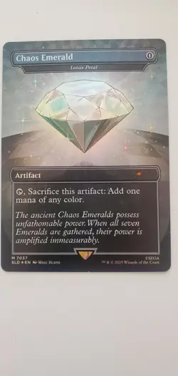 MTG Secret Lair White Chaos Emerald Foil Lotus Petal Sonic 7037 Magic - Image 4