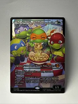 Michelangelo, Weirdness to 11 (Showcase) Teenage Mutant Ninja Turtles Foil - Image 1