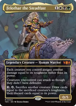 Felothar the Steadfast (Borderless) [Tarkir: Dragonstorm Commander] - Image 1