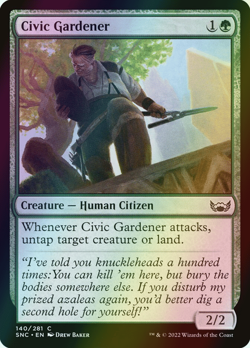 MTG Civic Gardener Foil ** Streets of New Capenna ** English (NM) - Image 1