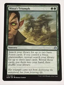 MTG War of the Spark Nissa's Triumph 170/264 NM - Image 1