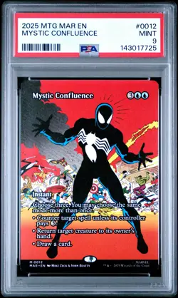 2025 MTG MARVEL'S SPIDER-MAN: SOURCE MAT #0012 MYSTIC CONFLUENCE PSA 9 - Image 1