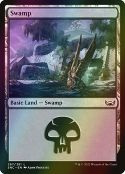 MTG Swamp (267) Foil ** Streets of New Capenna ** English (NM) - Image 1