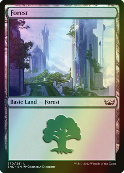 MTG Forest (270) Foil ** Streets of New Capenna ** English (NM) - Image 1