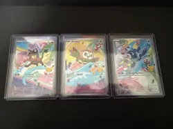 Pokemon TCG First Partner Illustration Collection Series 1 Gen 7 Alola Starters - Image 1