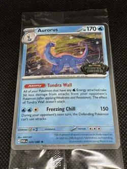 Aurorus 024/088 - Cosmo Holo - Pokemon Perfect Order stamped promo (sealed) - Image 1