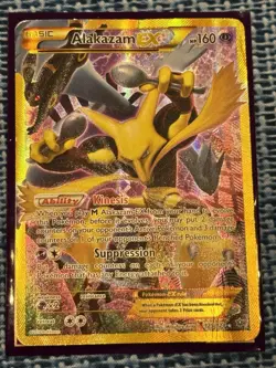 Pokemon TCG 2016 Alakazam EX Secret Rare Card 125/124 X&Y Fates Collide - Image 2