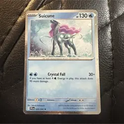 Pokemon Suicune Basic Rare Card PFL 026/094 Crystal Fall 130 HP Regular - Image 1