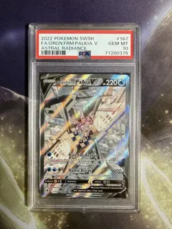 PSA 10 Pokemon Astral Radiance Origin Forme Palkia V 167 - Image 1