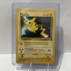 Pokemon TCG Pikachu First Movie Promo 1999 Card Black Star Promo - Image 1