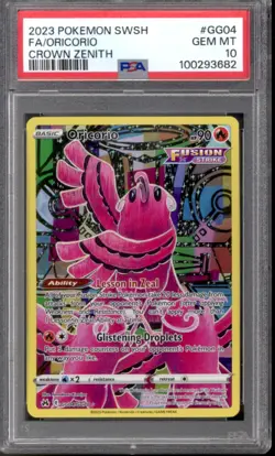Pokemon Crown Zenith Oricorio GG04/GG70 PSA 10 GEM MINT - Image 1