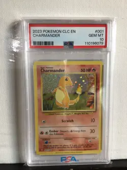 2023 POKEMON CLC EN CHARMANDER #001 PSA 10 - Image 1
