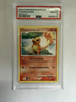 Pokemon Charmander 59/99 Platinum Arceus Regular PSA 10 Gem Mint - Image 1