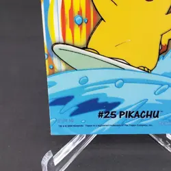 2000 Topps Pokemon TV Animation Series 2 Surfing #25 Pikachu 8 Of 10 Stick-Ons - Image 3
