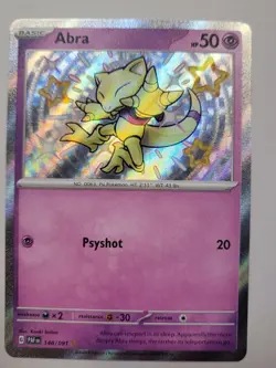 Pokemon TCG Abra Scarlet & Violet: Paldean Fates 148/091 Holo Shiny Rare - Image 1
