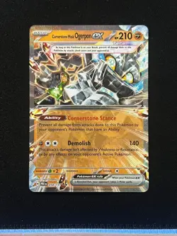 Cornerstone Mask Ogerpon ex 058/131 Prismatic Evolutions Pokemon NM - Image 1