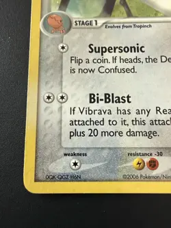 Pokemon TCG Legend Maker Vibrava 46/92 Stamped Reverse Holo Near Mint - Image 5