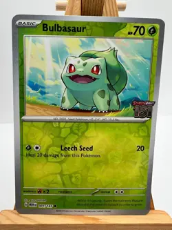 Pokemon TCG - S&V 151 - 001/165 Bulbasaur - Best Buy Stamped Promo - NM/M - Image 1