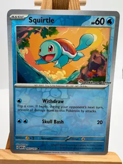 Pokemon TCG - S&V 151 - 007/165 Squirtle - Pokemon Center Stamped Promo - NM/M - Image 1