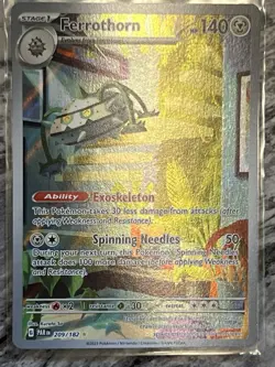 Ferrothorn 209/182 Paradox Rift Pokemon TCG Holo - Image 2
