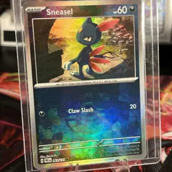 SNEASEL 061/131 C NM/M PRISMATIC EVOLUTIONS POKEMON MASTERBALL REVERSE HOLO - Image 1