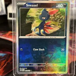 SNEASEL 061/131 C NM/M PRISMATIC EVOLUTIONS POKEMON MASTERBALL REVERSE HOLO - Image 2