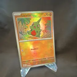 Pokemon Larvitar 047/131 Sv: Prismatic Evolutions PokeBall Holo - NM - Image 1