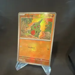 Pokemon Larvitar 047/131 Sv: Prismatic Evolutions PokeBall Holo - NM - Image 2