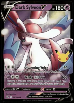 Pokemon Dark Sylveon V Promo SWSH: Sword & Shield SWSH134 NM Holofoil - Image 1