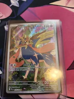Zacian 100/094 Illustration Rare Pokemon Phantasmal Flames NM - Image 1
