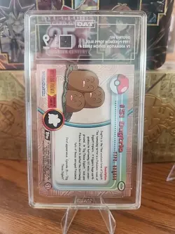 Dugtrio #51 Pokemon 1999 Topps TV Animation Edition Series 1 Black Logo - Image 2