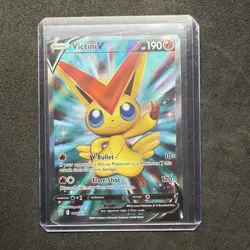 Victini V (Full Art) 144/163 Swsh05: Battle Styles Holo Ultra Rare Pokemon TCG - Image 1