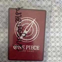 Bandai Monkey D. Luffy OP09 -061 Leader Holo Autographed One Piece CCG - Image 2