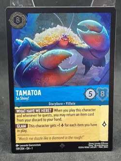 DISNEY LORCANA THE FIRST CHAPTER FOIL SUPER RARE Tamatoa So Shiney! - Image 1