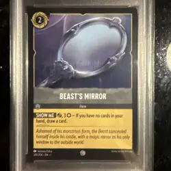2023 DISNEY LORCANA EN 1-THE FIRST CHAPTER #201 BEAST'S MIRROR PSA 10 - Image 4