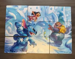 Lorcana - Winterspell - Puzzle & Lore Cards - Complete Set - Lilo And Stitch - - Image 1